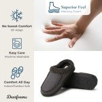 Men's Microfiber Suede Whipstitch Clog Slipper