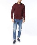 Nautica Men's Burgundy Quarter-Zip Pullover Sweater