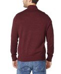 Nautica Men's Burgundy Quarter-Zip Pullover Sweater