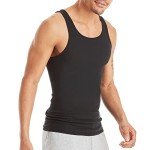 Hanes Men's Moisture-Wicking Cotton Tank Undershirts 6-Pack