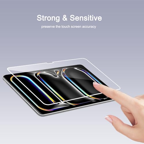 Ailun 2 Pack Screen Protector for iPad Pro 13 Inch 2024 7th Generation, iPad Air 13 Inch 6 Generation [2024 6th Gen] Tempered Glass [Face ID & Apple Pencil Compatible] Case Friendly [2 Pack]