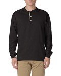 Hanes Men's Cotton Long Sleeve Henley T-Shirts