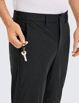 Men's Slim Fit Stretch Golf Work Pants Black