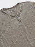 Lucky Brand Men's Burnout Neck Shirt - Dark Olive