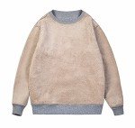 Men's Fleece Pullover Sherpa Sweatshirt - Black 2XL