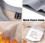 Men's Fleece Pullover Sherpa Sweatshirt - Black 2XL