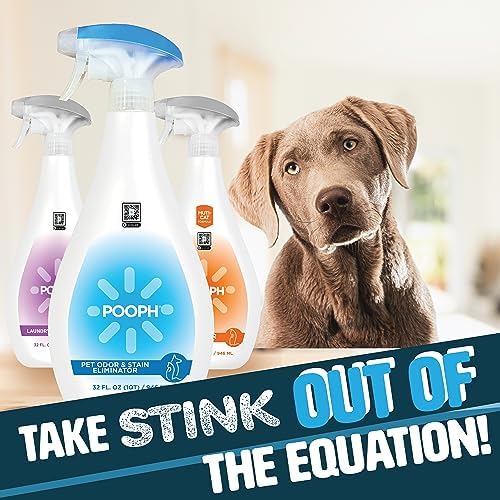 Pooph Pet Odor Eliminator, 20oz Spray - Dismantles Odors on a Molecular Basis, Dogs, Cats, Freshener, Urine, Poop, Pee, Deodorizer, Natures, Puppy, Fresh, Clean, Furniture, Potty, Safe