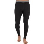 Men's Black Recycled Waffle Thermal Underwear Bottoms