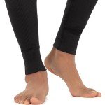 Men's Black Recycled Waffle Thermal Underwear Bottoms