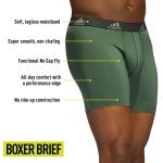 Adidas Men's Boxer Briefs, 3-Pack, Green/Grey/Blue