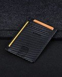 Buffway Slim Minimalist Wallet with RFID Blocking - Black