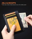 Buffway Slim Minimalist Wallet with RFID Blocking - Black