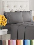 Luxurious Dark Gray Queen Bedding Set, 4-Piece
