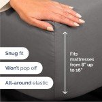 Luxurious Dark Gray Queen Bedding Set, 4-Piece