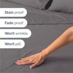 Luxurious Dark Gray Queen Bedding Set, 4-Piece