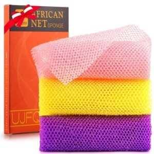 African Net Bath Sponge Set for Exfoliation