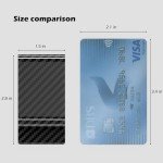 Carbon Fiber Money Clip Wallet for Travel