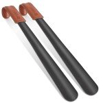 ZOMAKE 16.5" Long Handle Metal Shoe Horn