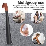 ZOMAKE 16.5" Long Handle Metal Shoe Horn