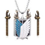 AOT Wings of Freedom Pendant Necklace for Fans