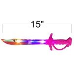Light Up Shark Sword Toys for Kids - 2 Pack