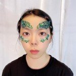 Green Face Gems for Halloween Makeup & Costumes