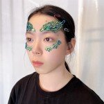 Green Face Gems for Halloween Makeup & Costumes