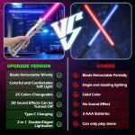 Gianby LED Light Up Saber Set for Kids