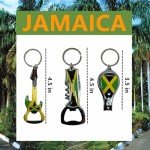 Jamaica Keychain Set: Opener, Clipper & Guitar