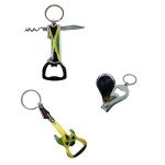 Jamaica Keychain Set: Opener, Clipper & Guitar