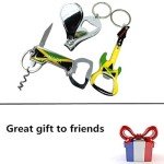 Jamaica Keychain Set: Opener, Clipper & Guitar