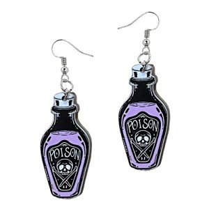 Spooky Purple Halloween Earrings for Women
