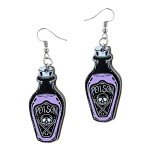 Spooky Purple Halloween Earrings for Women