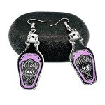 Spooky Purple Halloween Earrings for Women