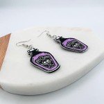 Spooky Purple Halloween Earrings for Women