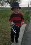 Kids Halloween Striped Kruger Sweater Costume Top