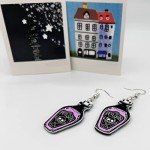 Spooky Purple Halloween Earrings for Women