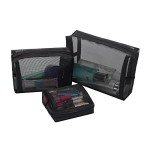 HOYOFO 3-Piece Mesh Makeup Bag Set