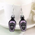 Spooky Purple Halloween Earrings for Women