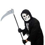 Grim Reaper Scythe Staff with Skull Details