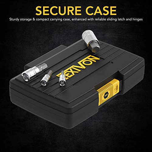 LEXIVON Premium S2 Alloy Steel HEX Bit Socket Set