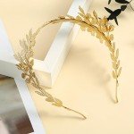 Golden Laurel Leaves Tiara and Crown for Women