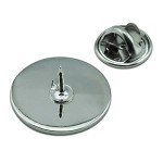 Pirate Skull Crossed Swords Metal Lapel Pin