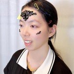 Black Devil Face Gems for Halloween Costume