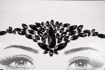 Black Devil Face Gems for Halloween Costume