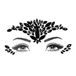 Black Devil Face Gems for Halloween Costume