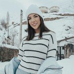 Black Knit Winter Beanie for Men and Women