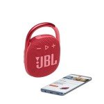 JBL Clip 4: Portable Waterproof Bluetooth Speaker (Red)