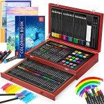 150-Pack Deluxe Wooden Art Supplies Set