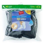 Hanes Women's 10-Pack Ankle Fashion Liner Socks